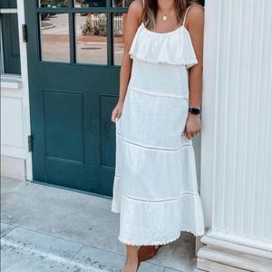 Show me your Mumu white tiered dress